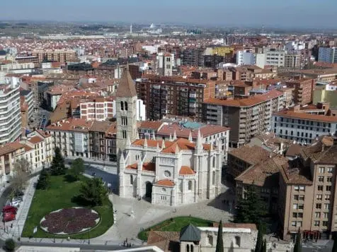 Vista aérea de la ciudad de Valladolid